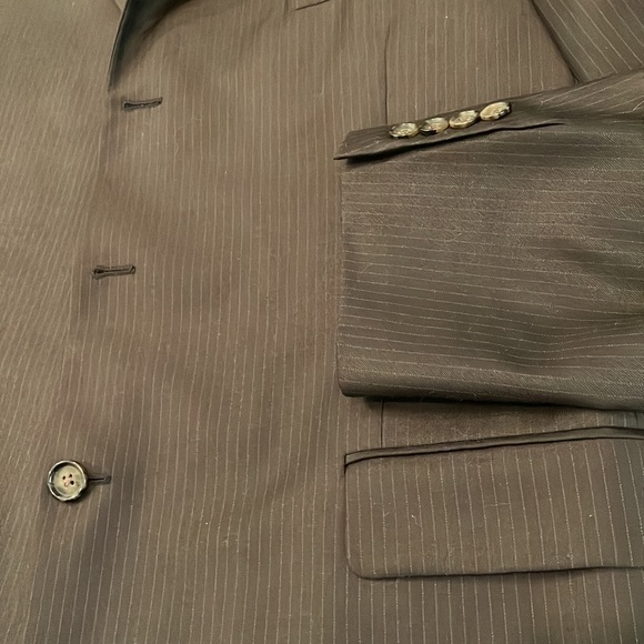 BURBERRY Mens Wool Sport Coat BLACK / 46L - Picture 9 of 11